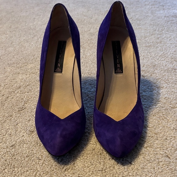 Steven By Steve Madden Purple Heels - Picture 1 of 4
